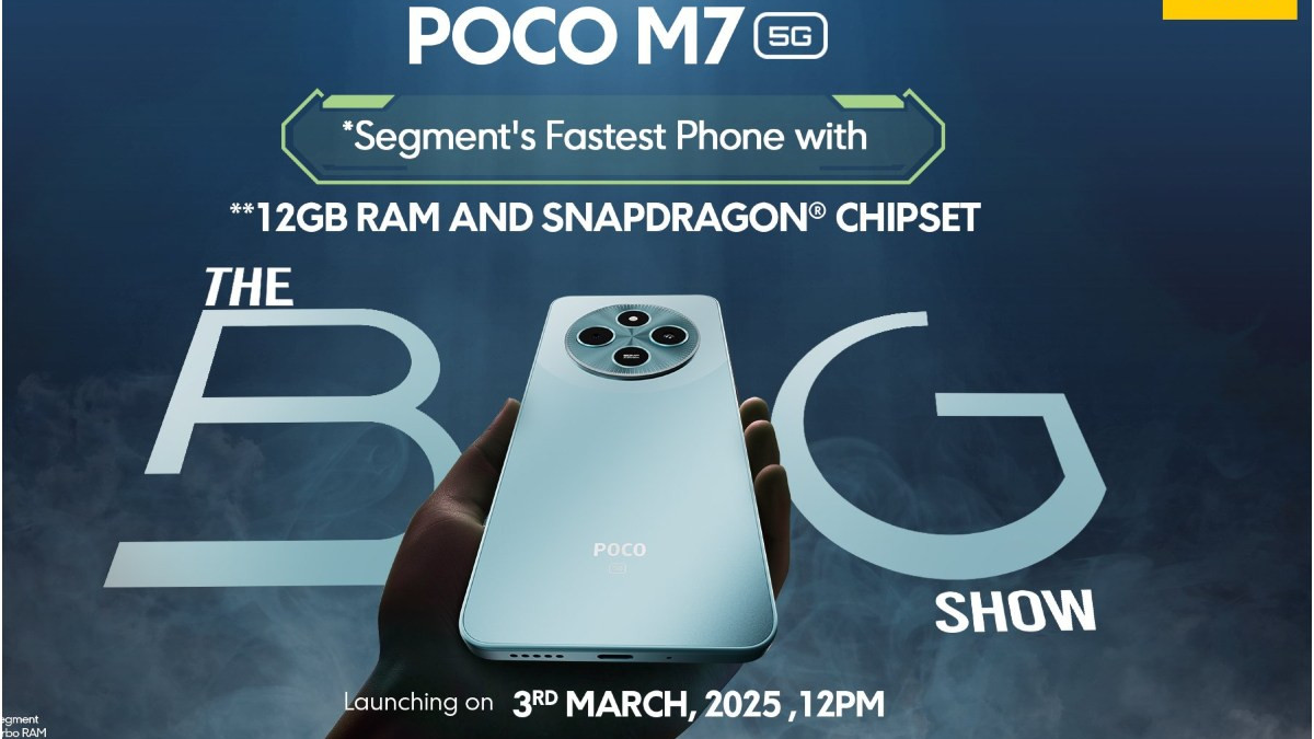 Poco M7 5G set to launch in india on 3 march with Snapdragon 4 Gen 2 SoC processor, know price and s