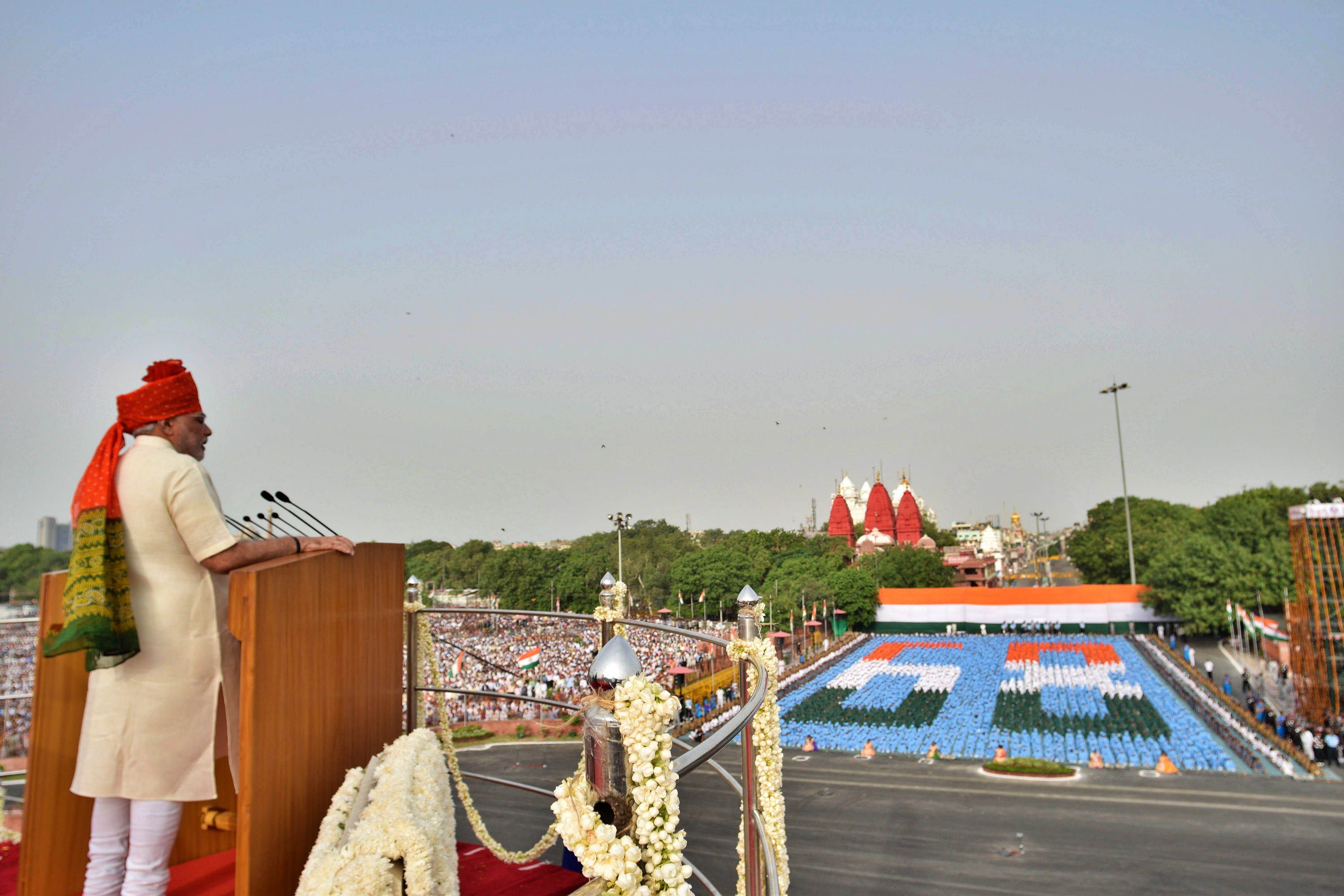 2014: Rajasthani Colors at the Red Fort for the First Time 2014: Rajasthani Colors at the Red Fort for the First Time