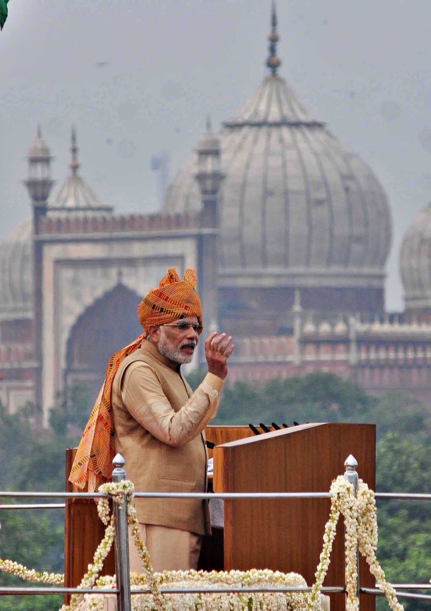 2015: Yellow-based Multicolored Turban 2015: Yellow-based Multicolored Turban