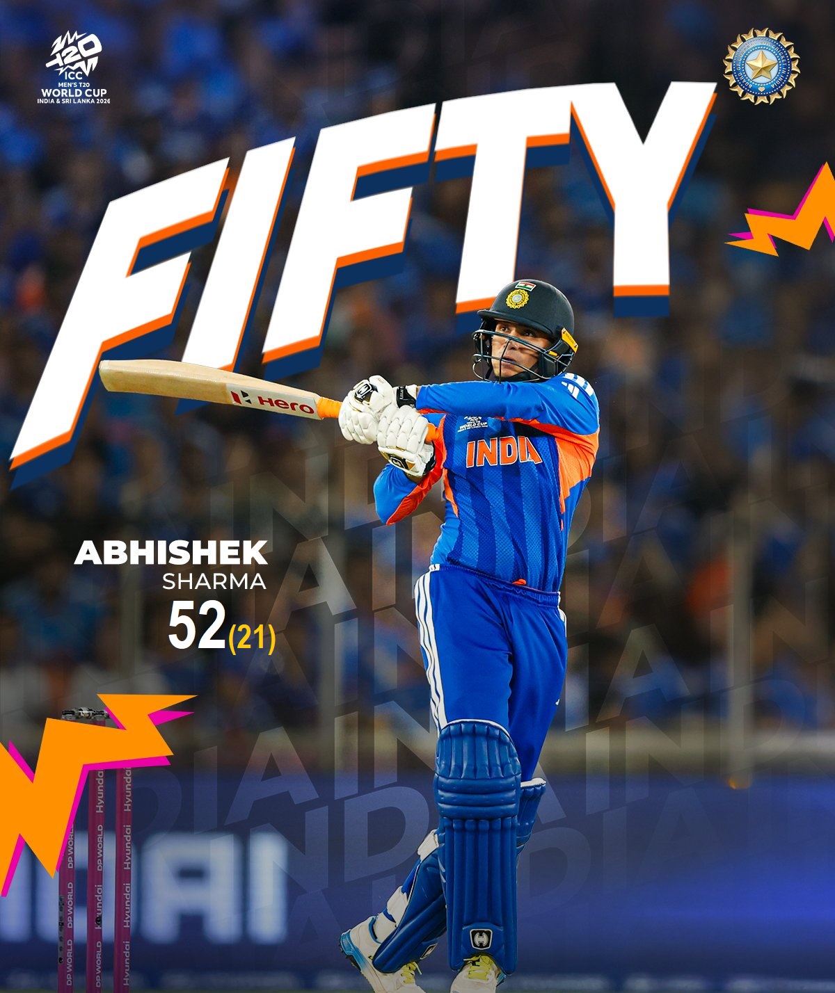 ABHISHEK SHARMA FIFTY IN FINAL
