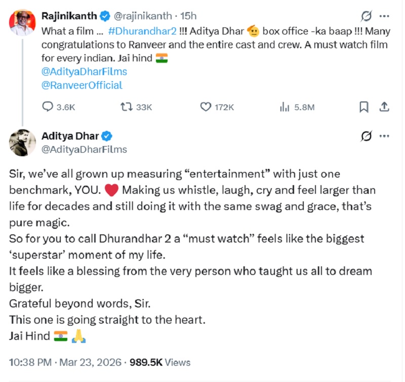 Aditya Dhar response