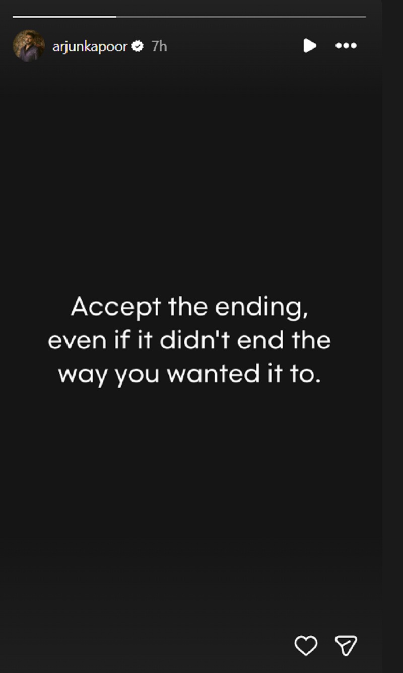 Arjun Kapoor Insta Story Arjun Kapoor Insta Story