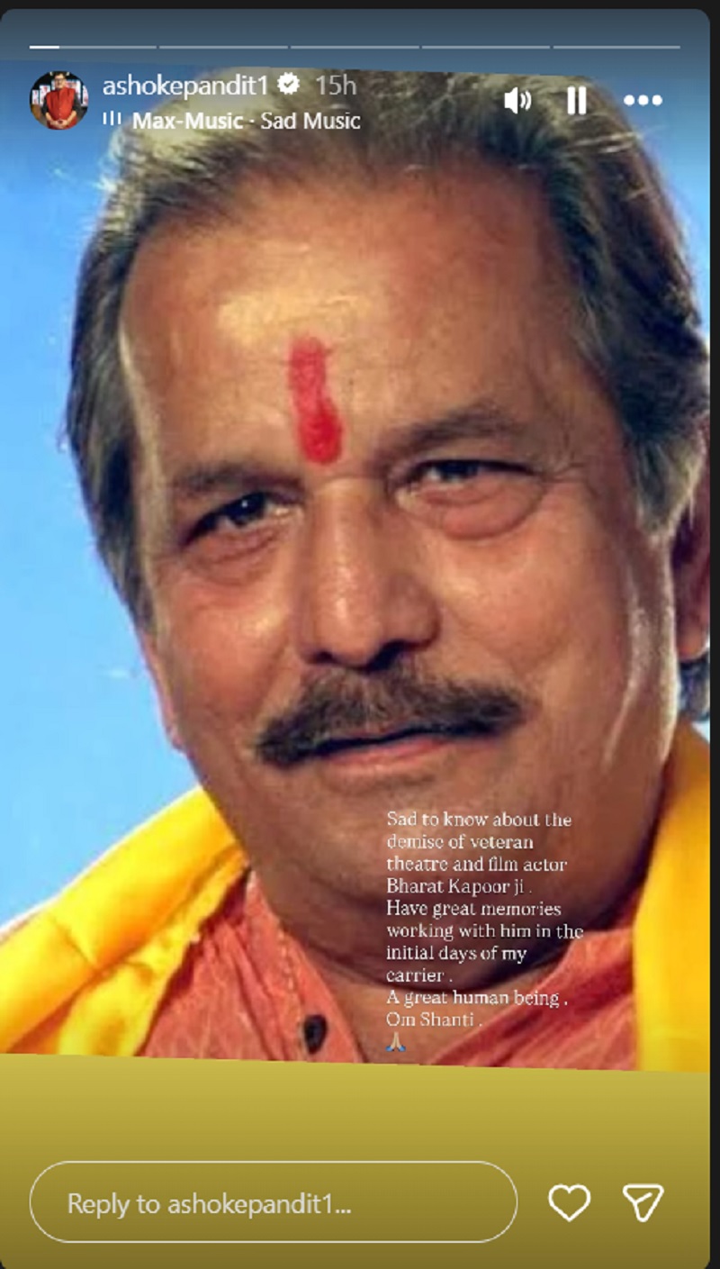 Ashok Pandit Instagram story