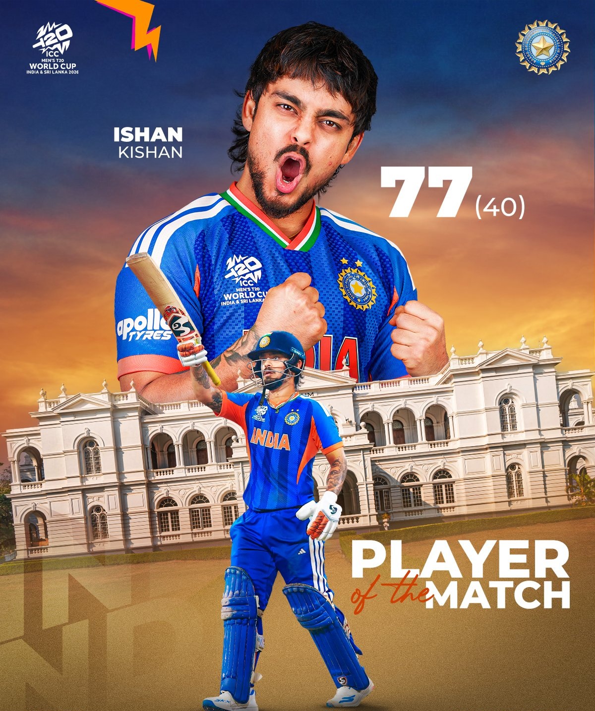 ishan kishan player of the match