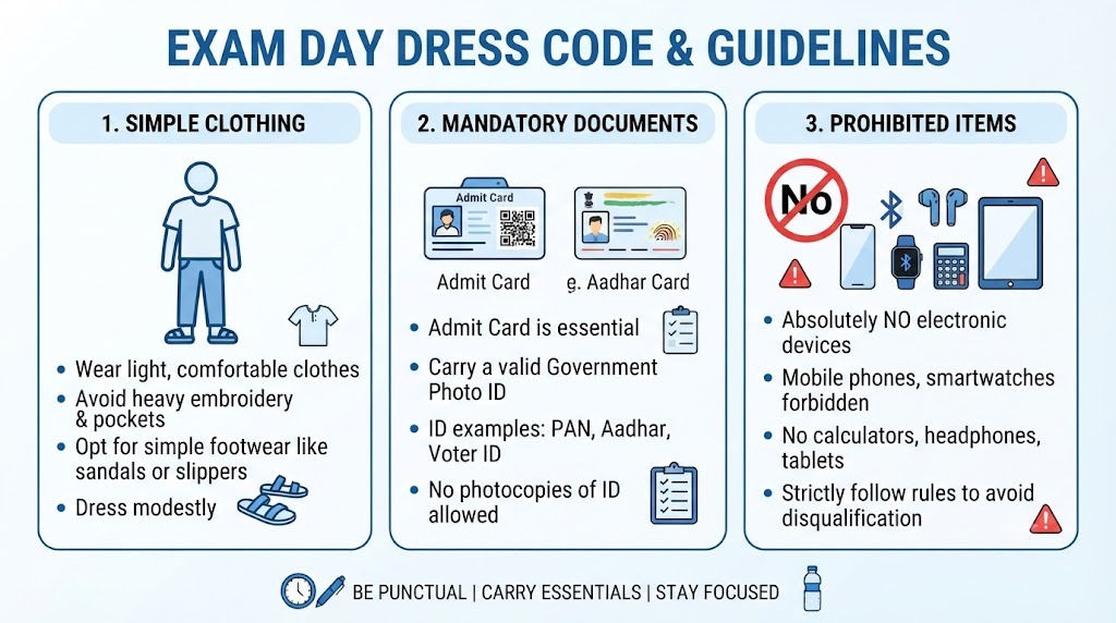 NEET PG 2026 dress code and Guidelines NEET PG 2026 dress code and Guidelines