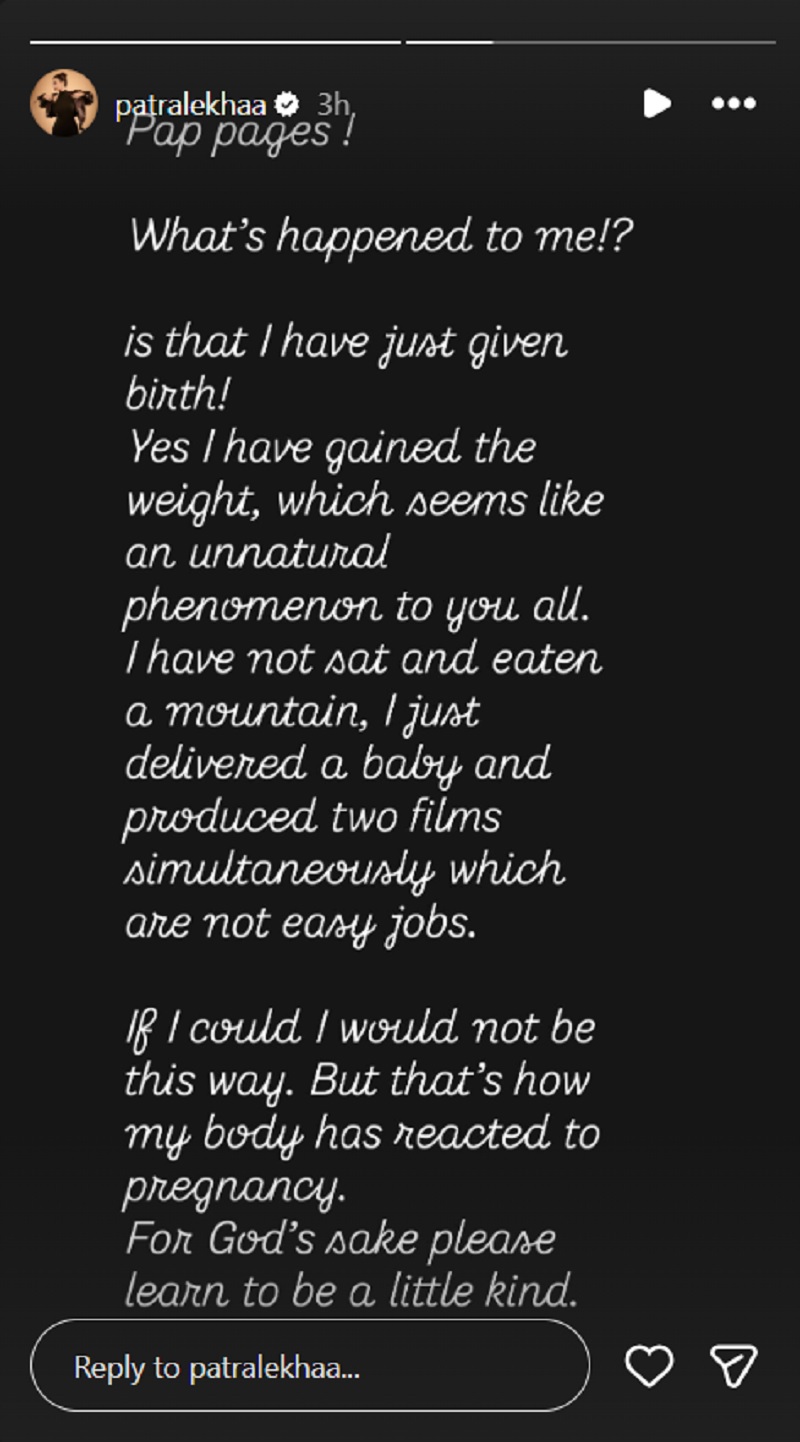 Patralekhaa Instagram story