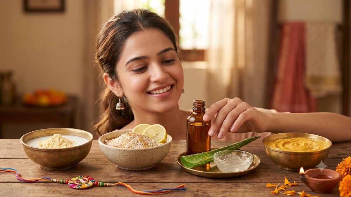4-स्टेप घरेलू फेशियल 4-स्टेप घरेलू फेशियल
