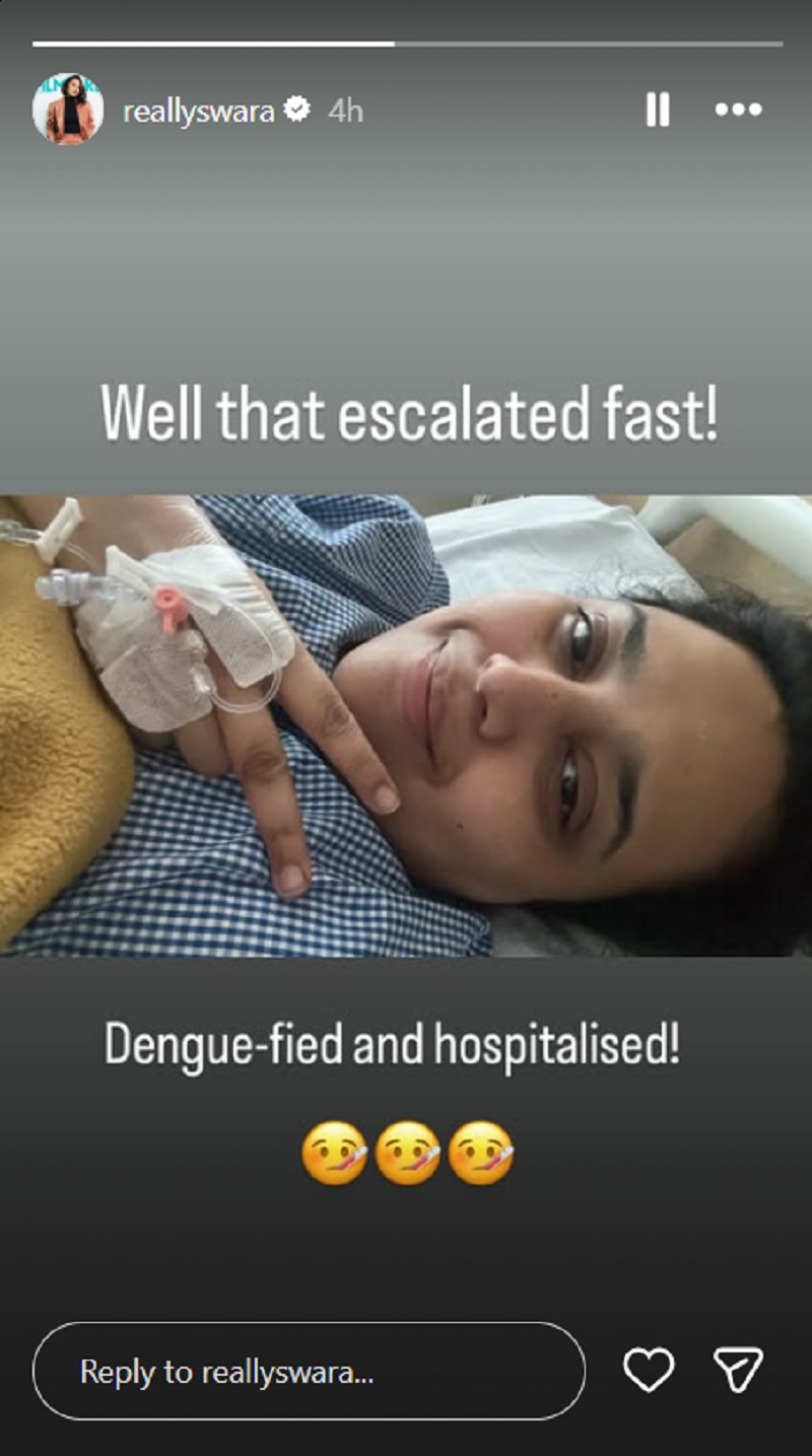 Swara Bhasker Instagram story