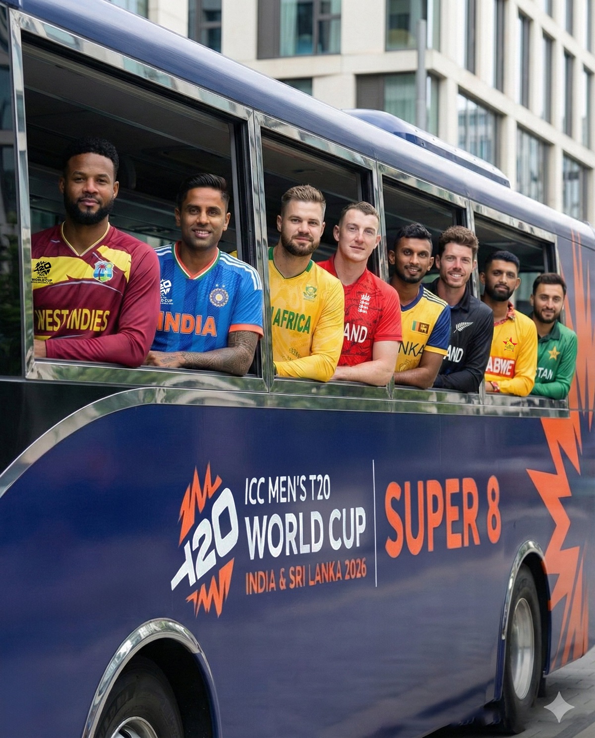 T20 WORLD CUP 2026 SUPER 8 BUS