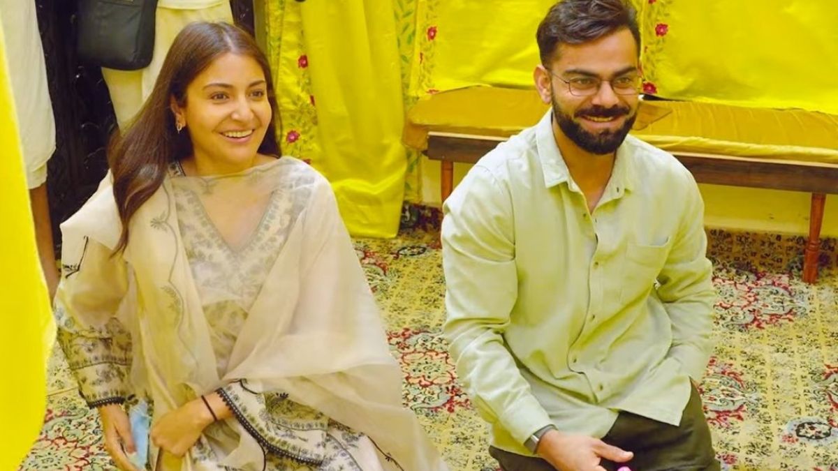 Virat Kohli Anushka Sharma Vrindavan Visit