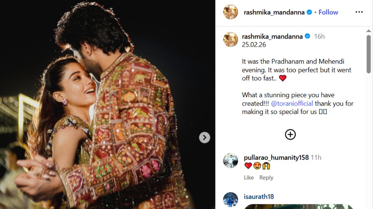 Rashmika Vijay Mehndi Photos