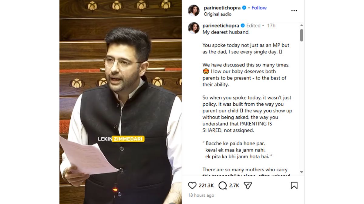 Parineeti Chopra On Raghav Chaddha Speech