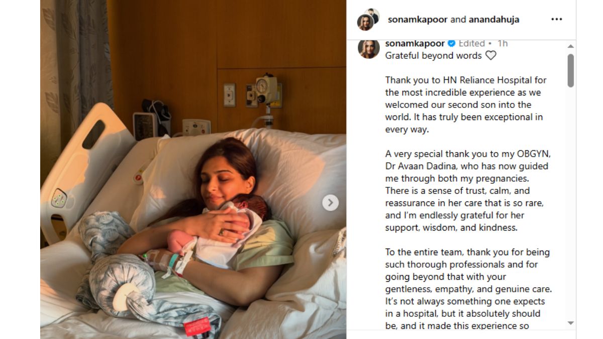 Sonam Kapoor Share Photo With Baby