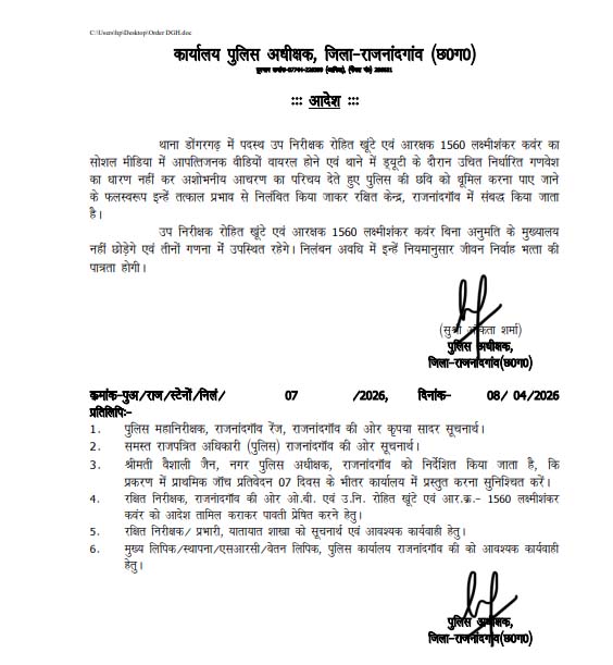 निलंबित आदेश 