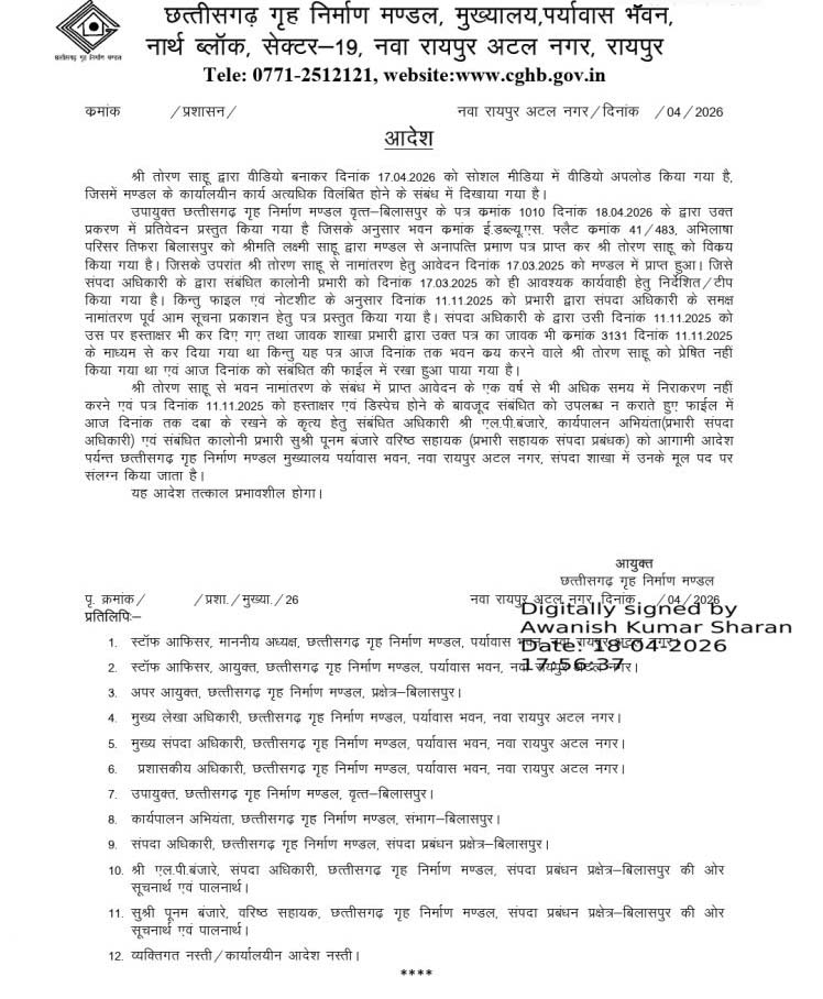 मुख्यालय अटैच आदेश