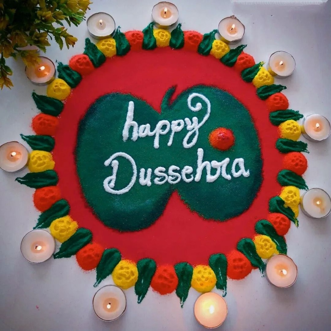 Dussehra Rangoli 2026: घर के दरवाजे पर बनाएं ये सुंदर रंगोली डिजाइन ...