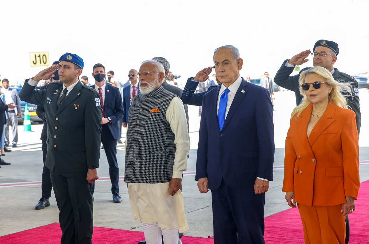 pm modi warm welcome Israel